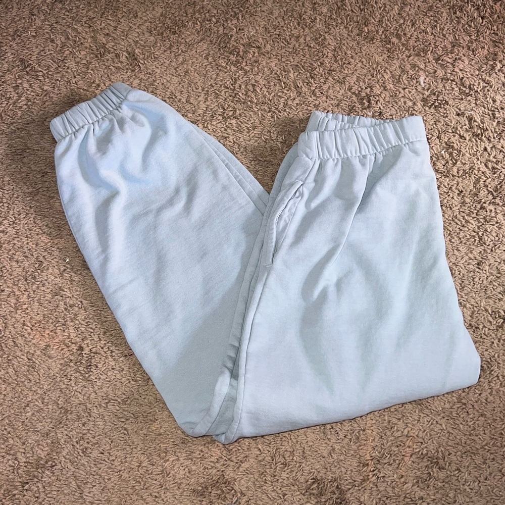 baby blue brandy melville sweatpants